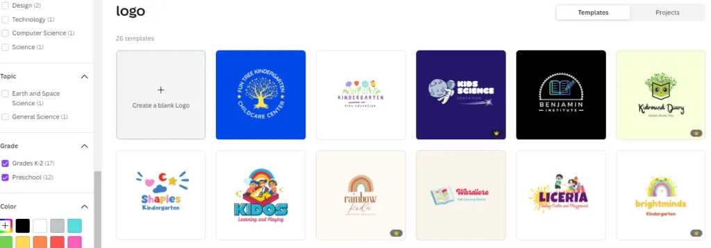 How to make a therapy practice logo on Canva - Child therapist logos