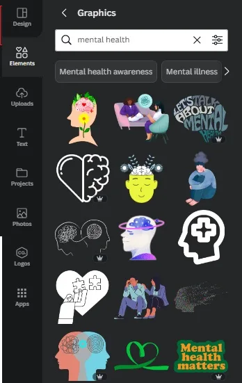 Mental health graphics 