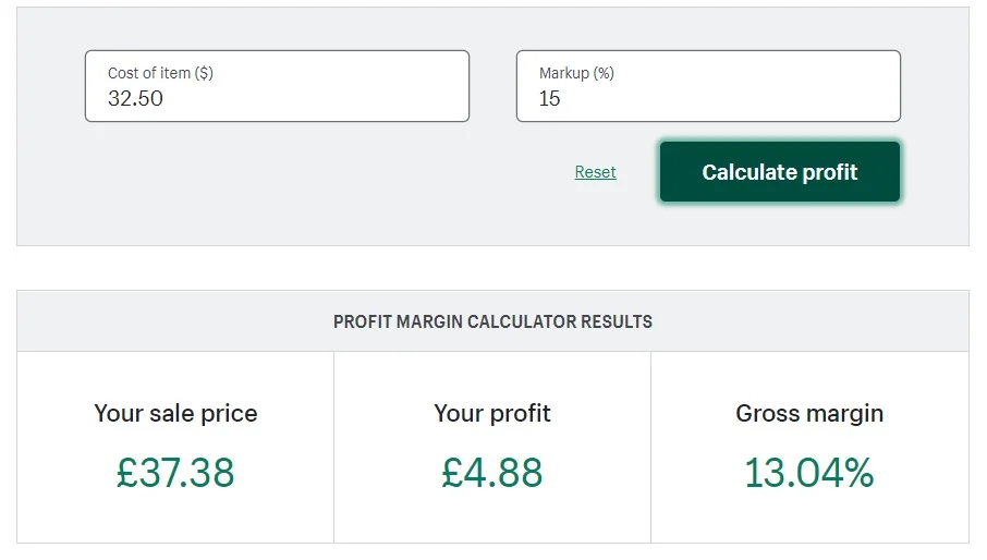 Using Shopify Profit Calculator to determine your therapy fees.