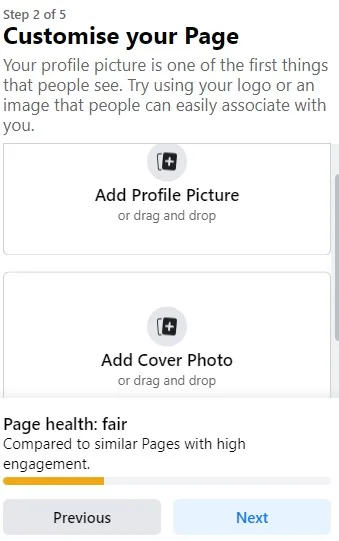 Add your practice logo and a cover photo to your page.