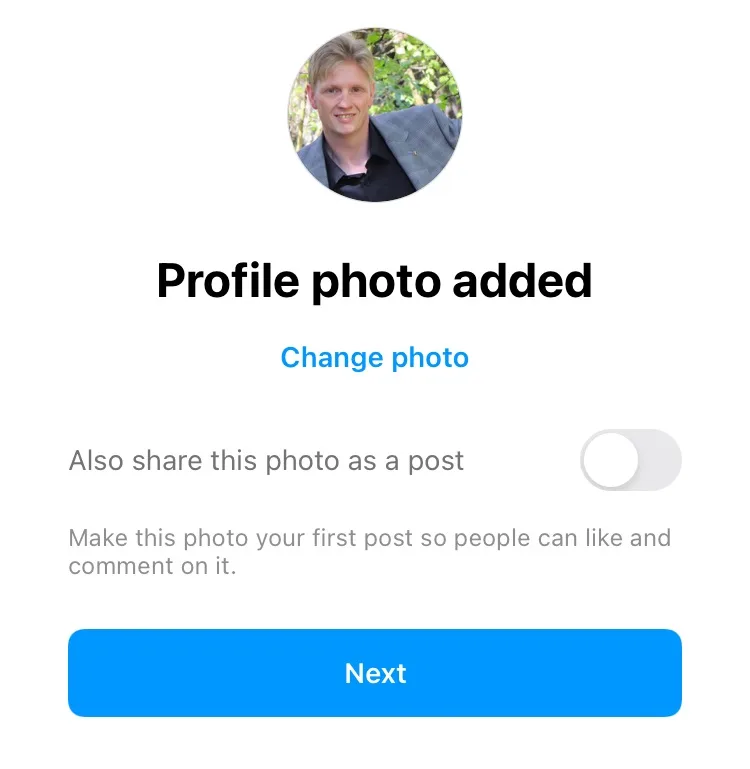 Add Your Profile Photo to Your Instagram Account 
