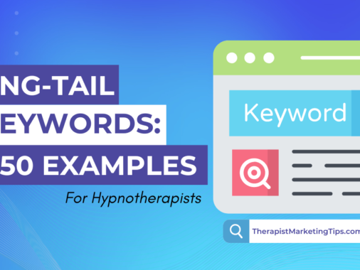 150 long-tail keyword examples for hypnotherapists - featured image