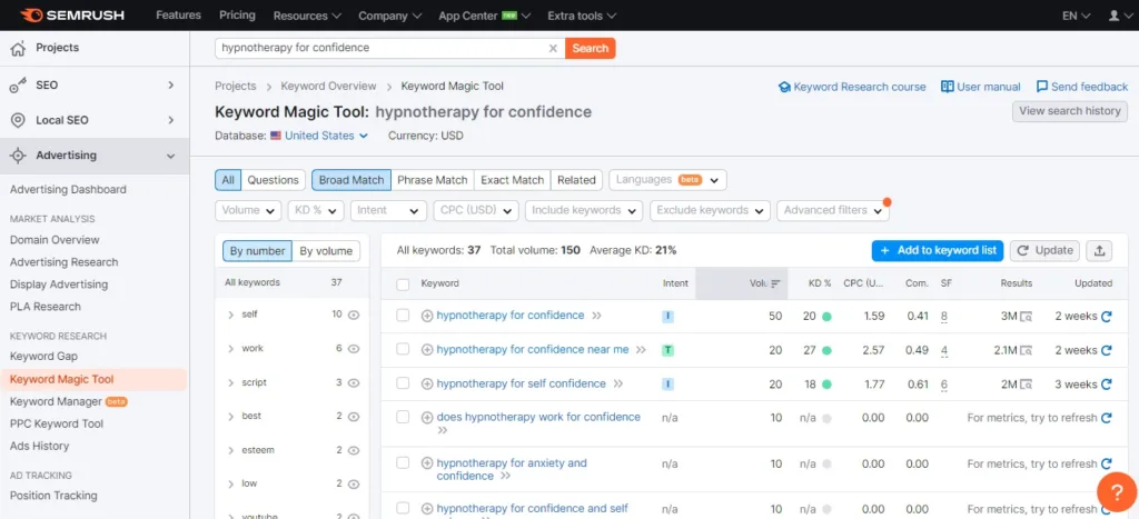 SEMRUsh - A top recommended seo tool for therapists. 