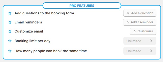 Cowlendar pro features.